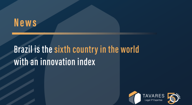 Brazil is the sixth country in the world with an innovation index