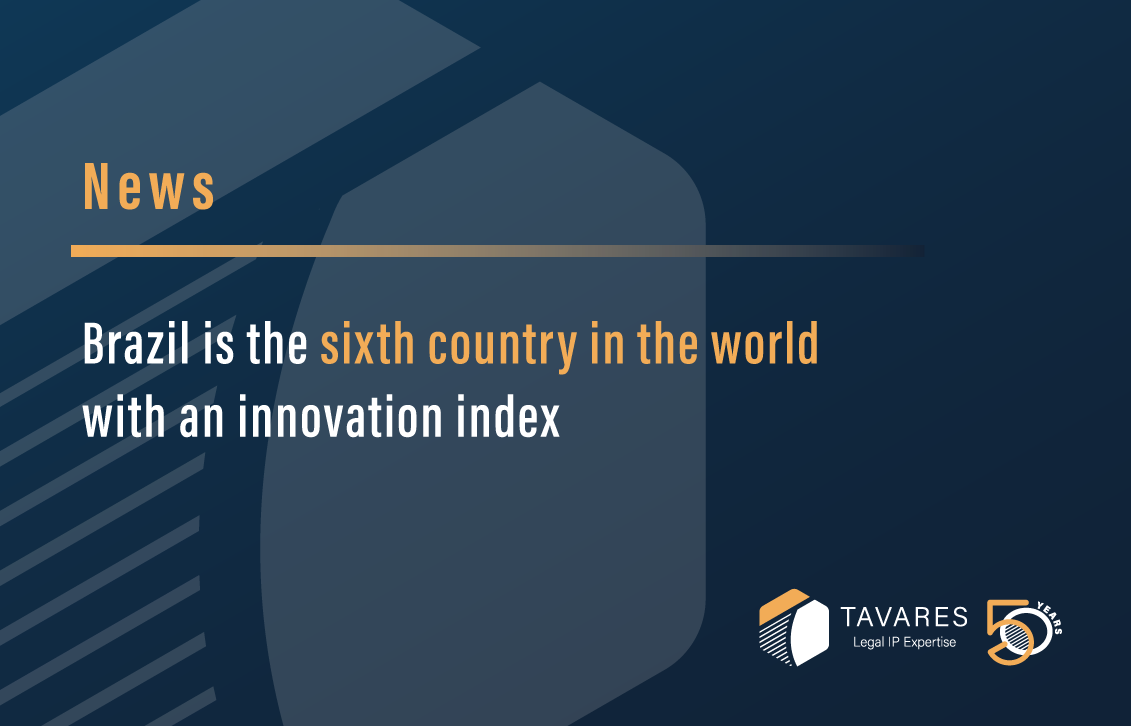 Brazil is the sixth country in the world with an innovation index