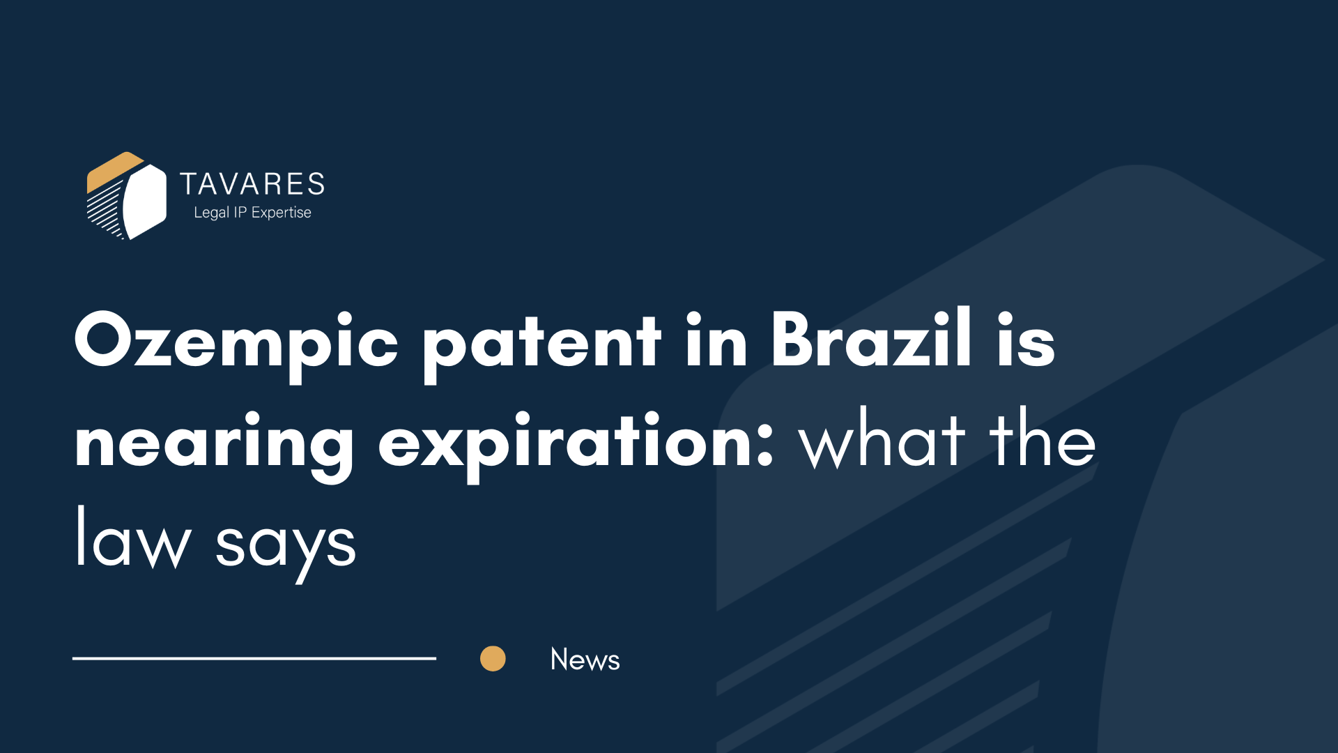 Ozempic patent in Brazil is nearing expiration: what the law says