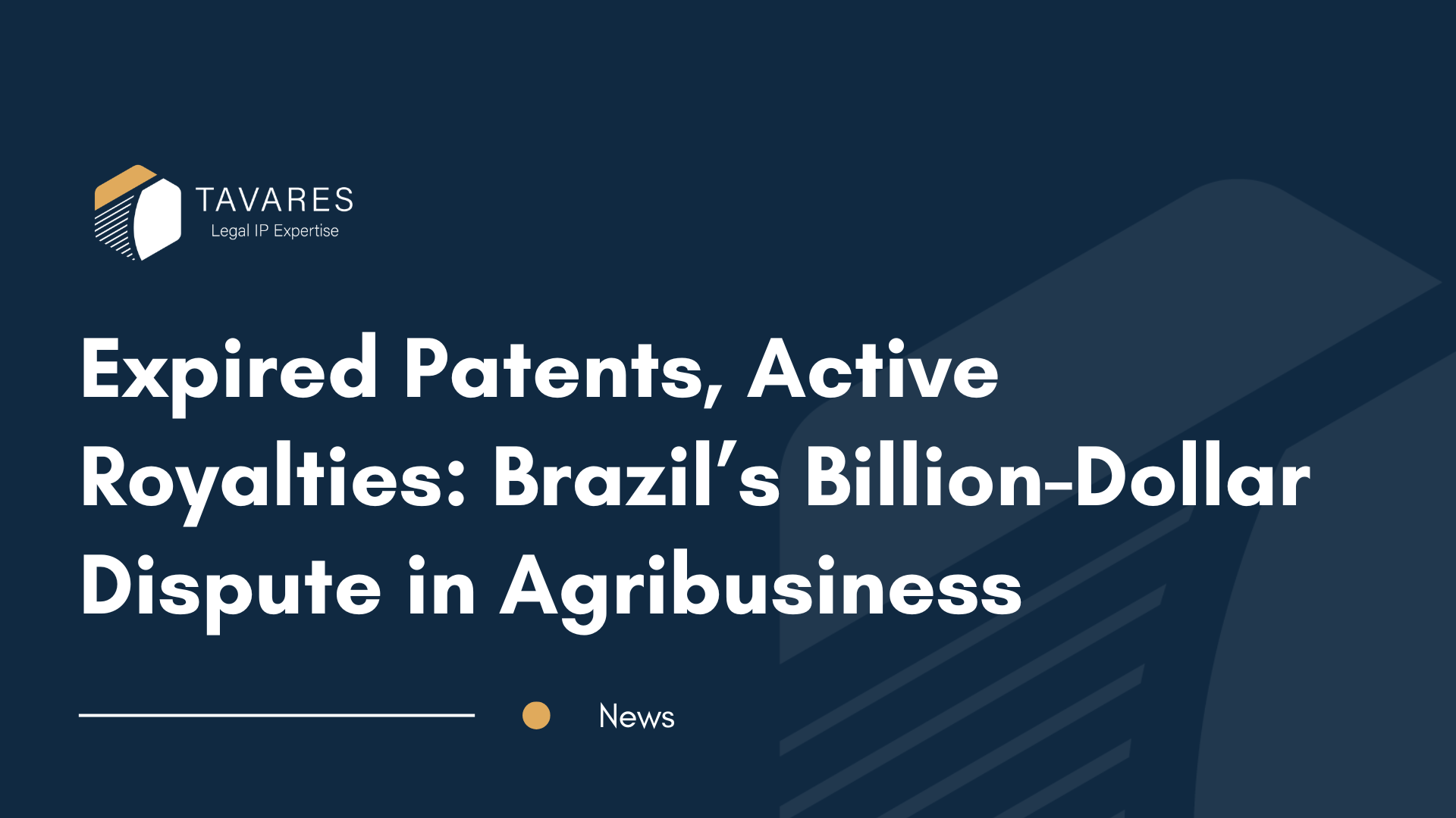 Expired patents, active royalties: Brazil's soybean dispute reveals critical IP lifecycle risks for international companies and patent holders.
