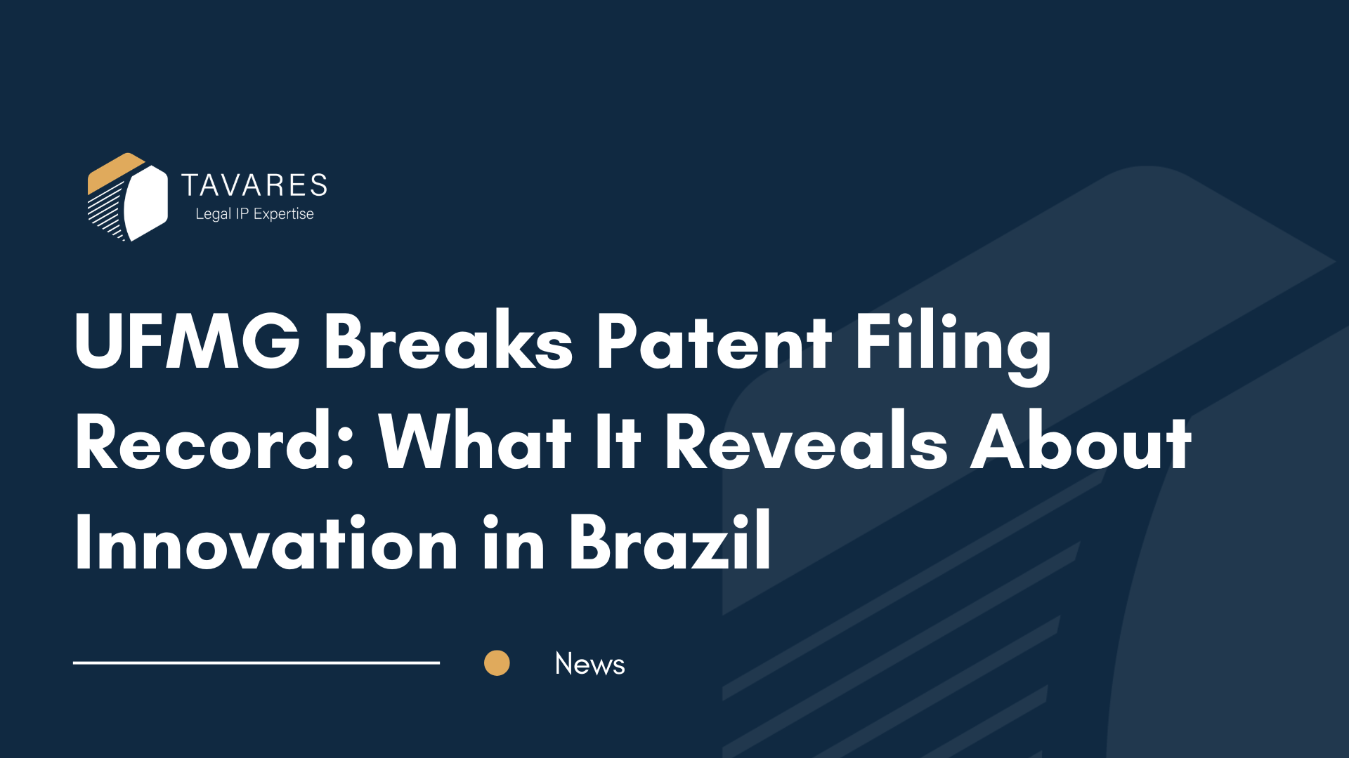 UFMG Breaks Patent Filing Record: What It Reveals About Innovation in Brazil