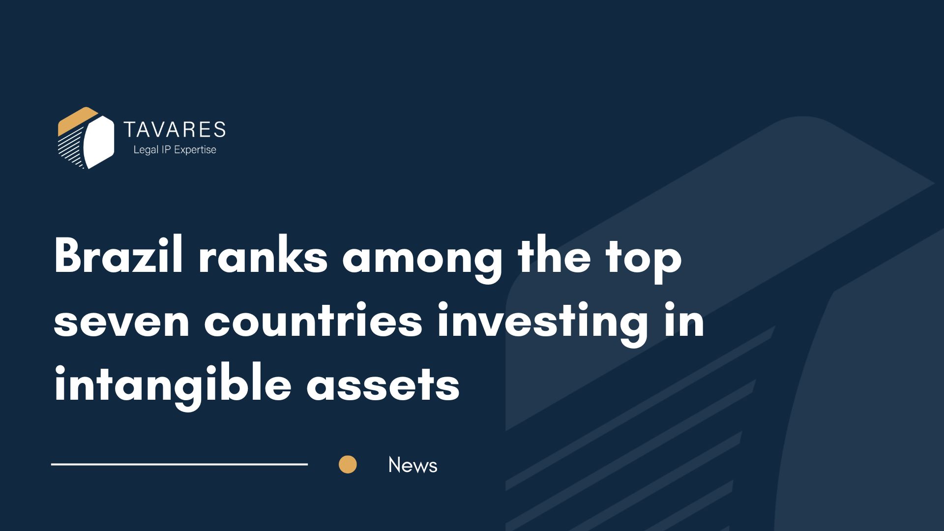 Brazil ranks among the top seven countries investing in intangible assets